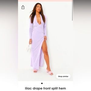 New with tags Missguided Maxi lilac dress